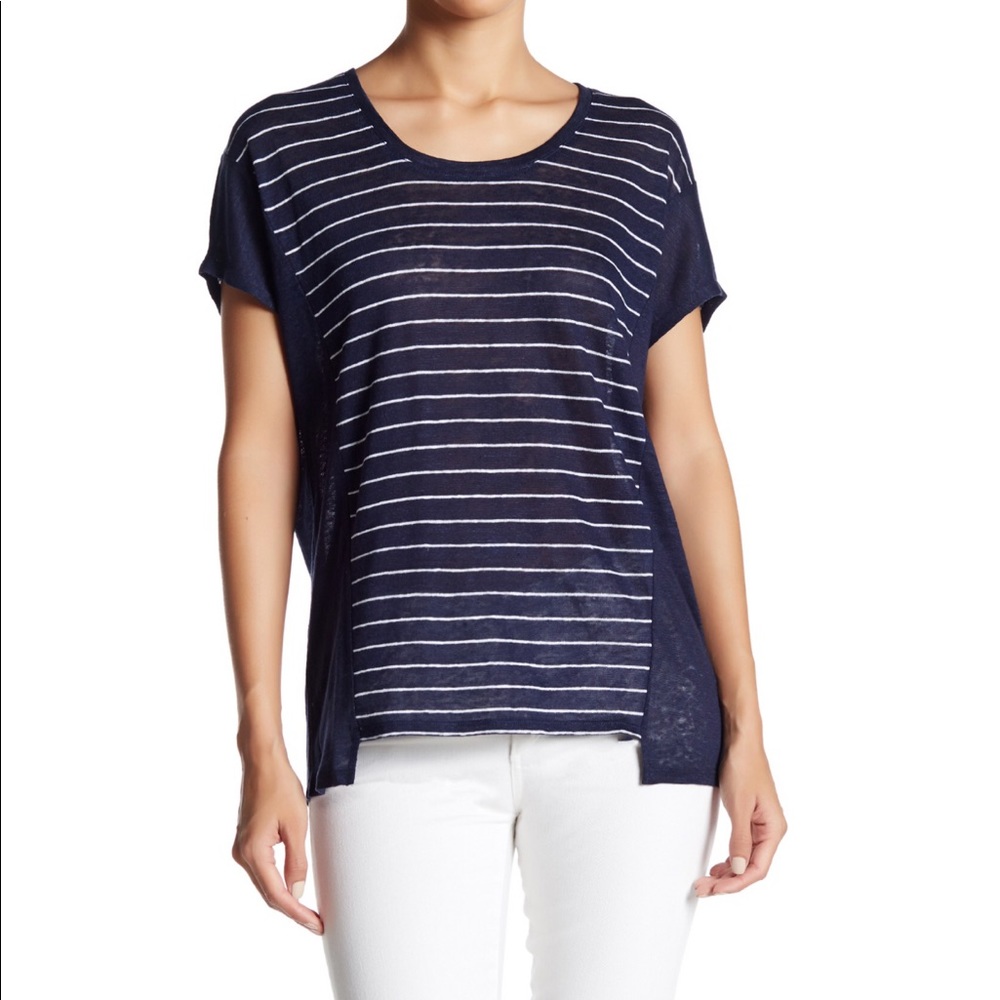 Vince Stripe Cocoon Tee- NWOT